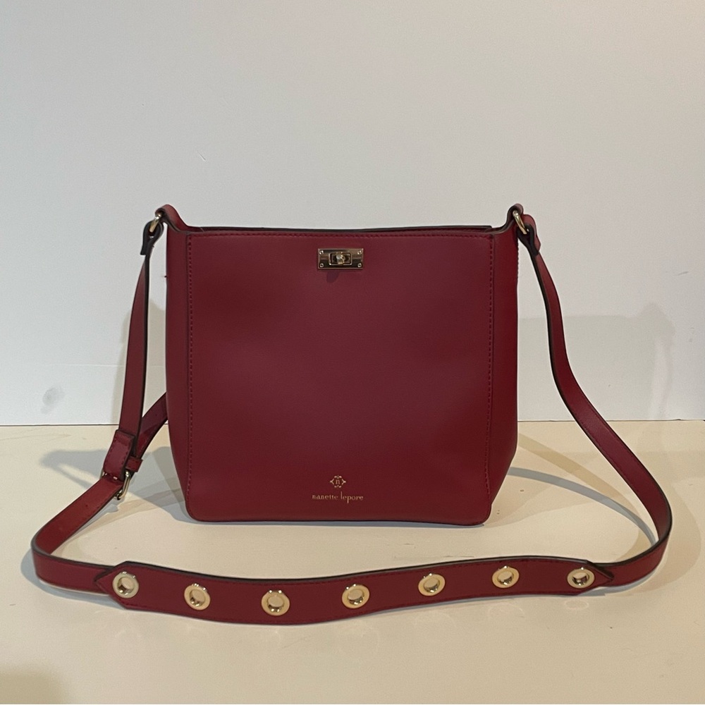 Red Leather Cross Body Bag